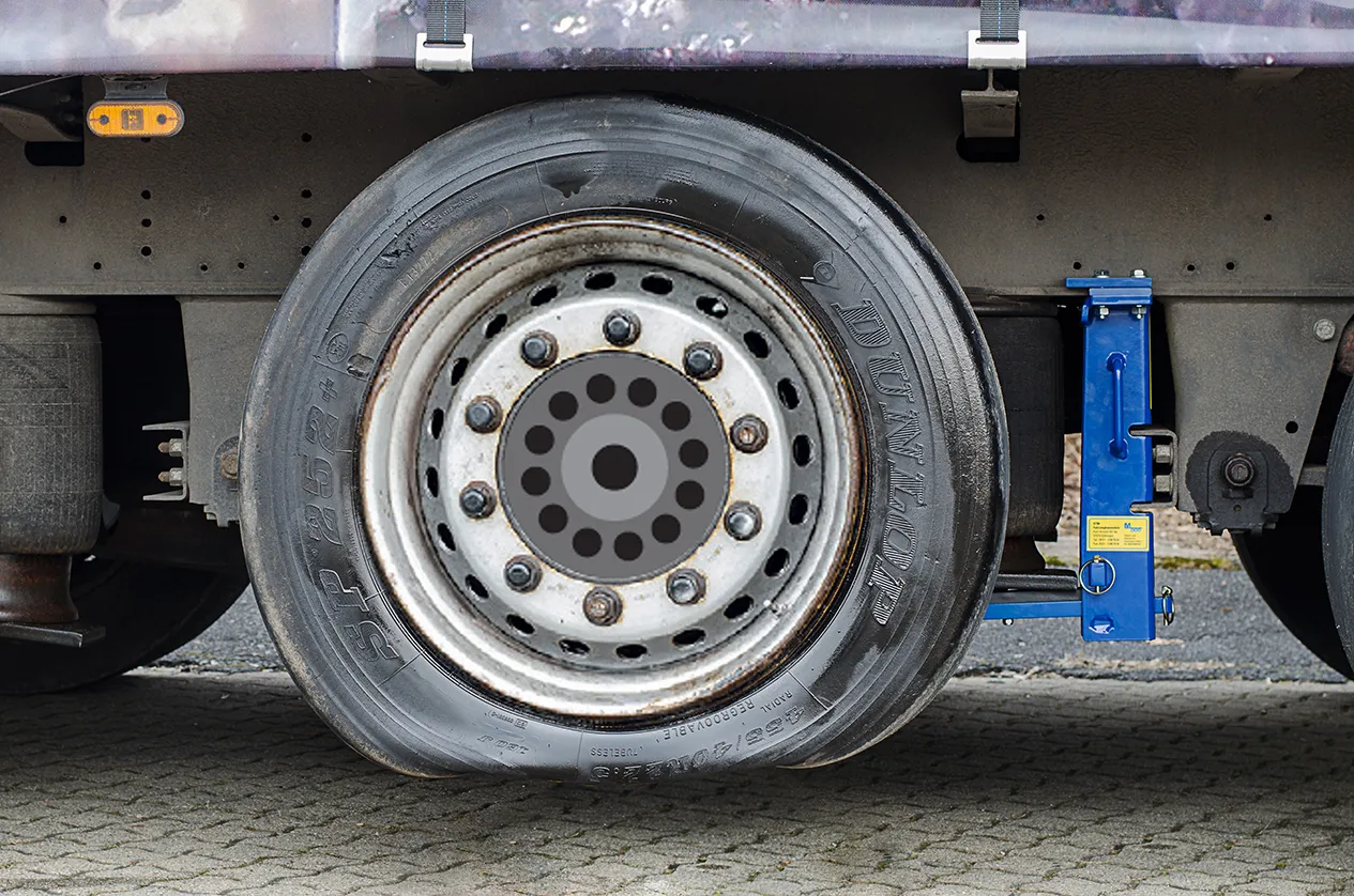 Jak bezpiecznie podnieść naczepę i zabezpieczyć koła