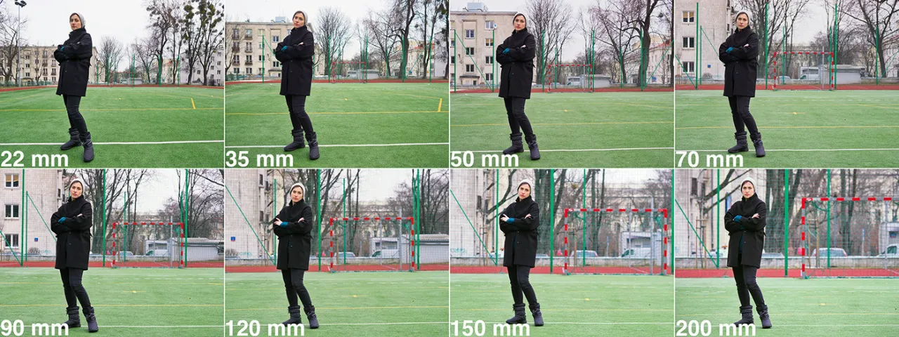 zdjęcia sylwetki z r&oacute;żnych perspektyw por&oacute;wnanie