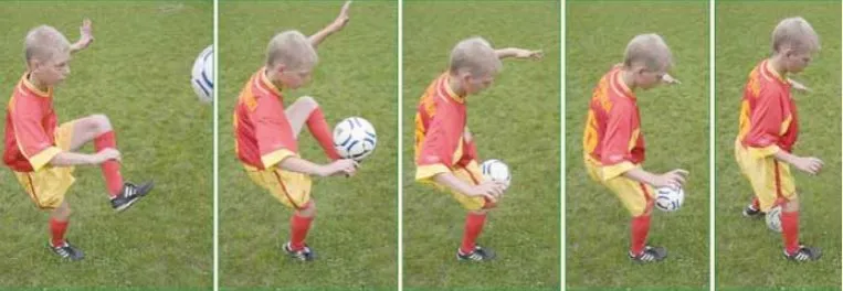 technika podcięcia piłki błędy