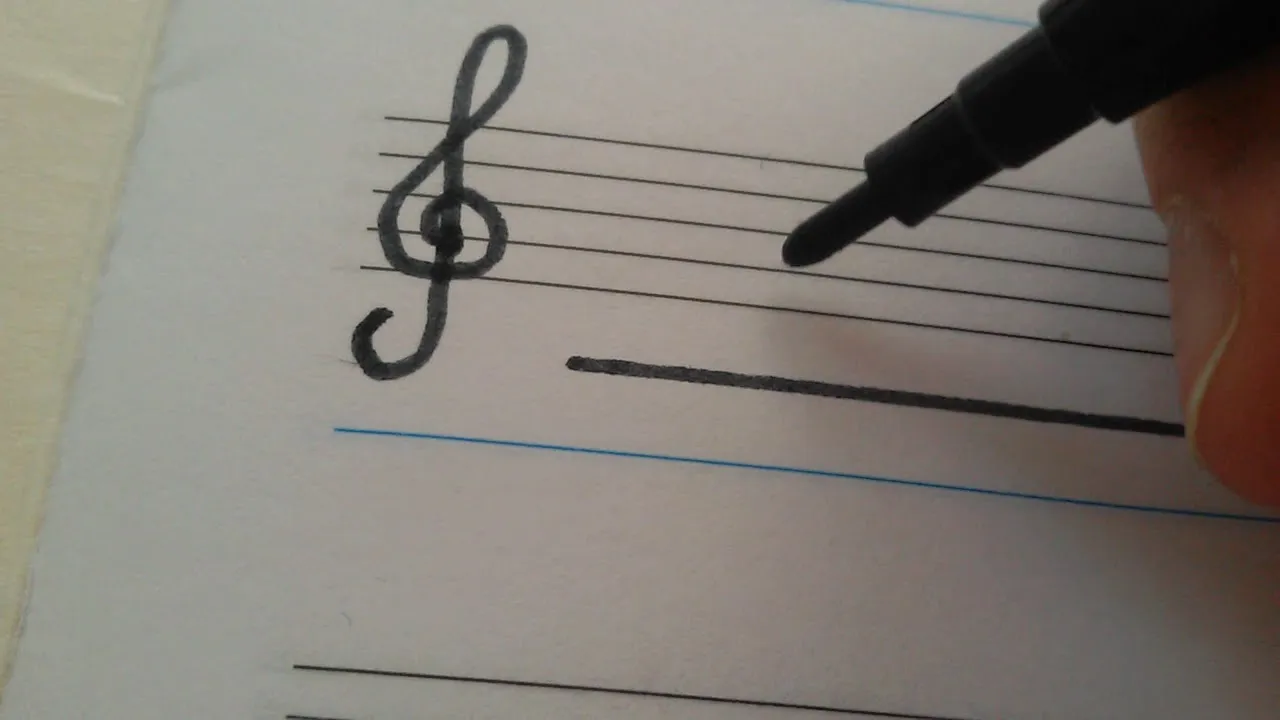 Jak narysować pięciolinię krok po kroku