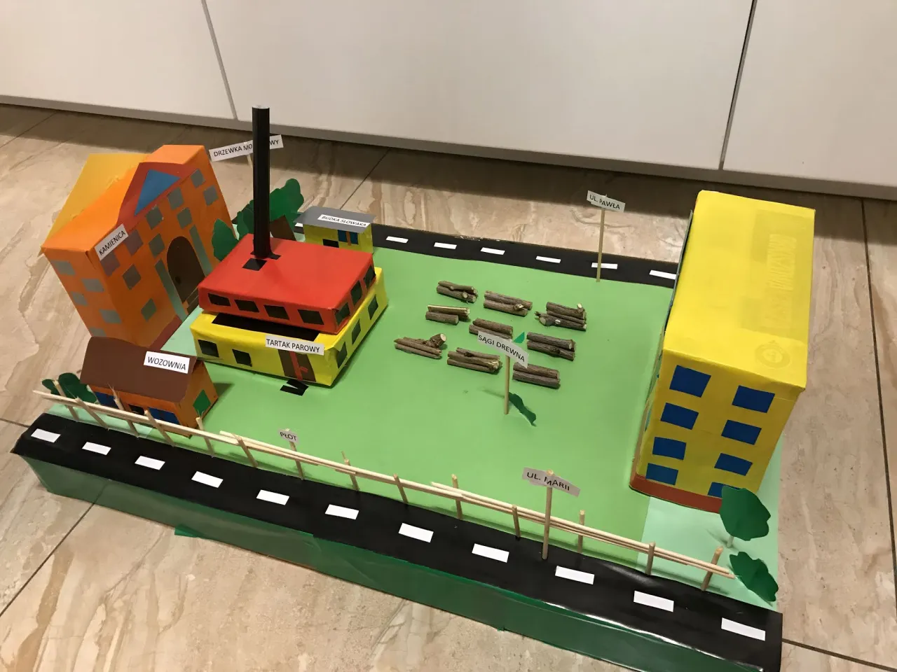 Chłopcy z Placu Broni forteca z drewna