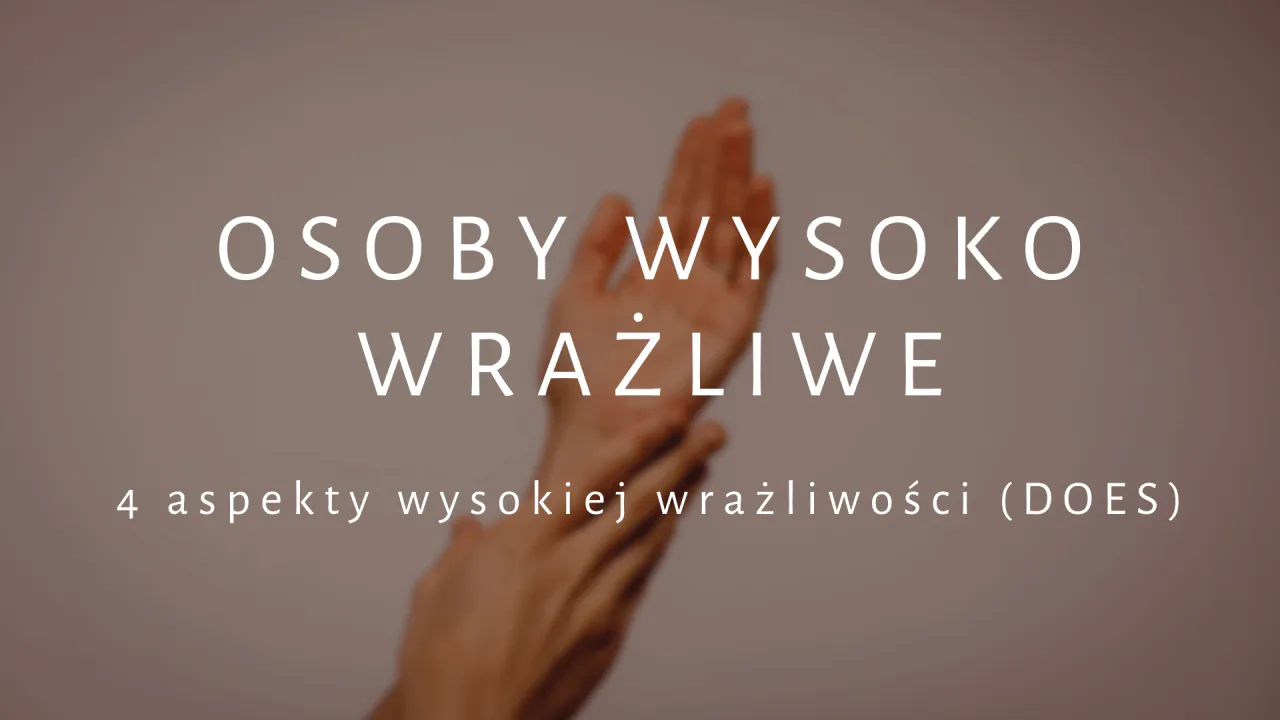 Dłoń symbolizuje wrażliwego człowieka. Napis: 