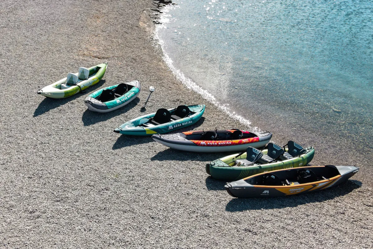 spakowany sup vs spakowany kajak dmuchany