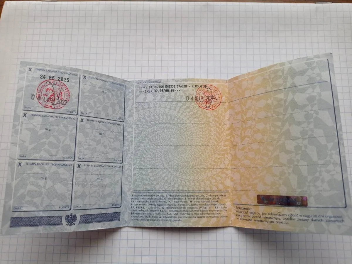 sprawdzanie normy euro w dowodzie rejestracyjnym