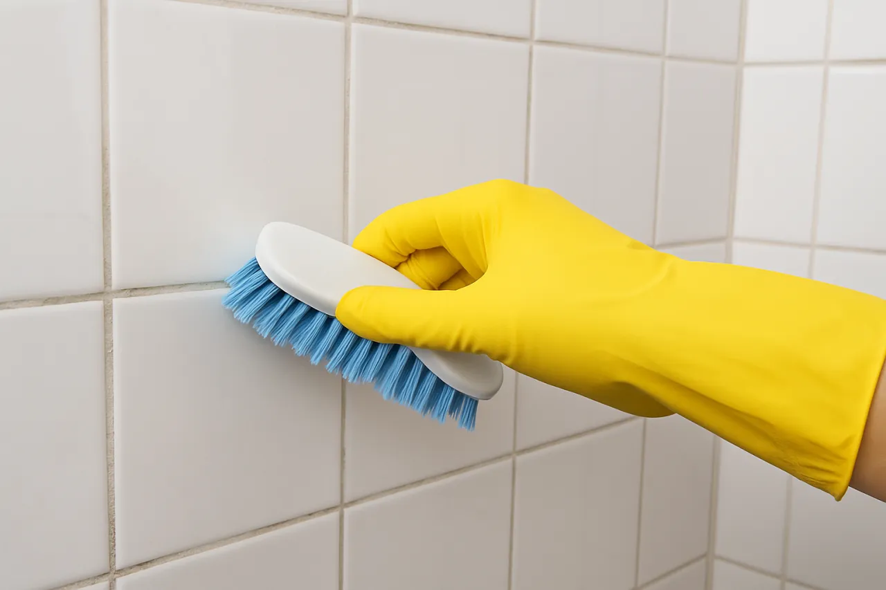 Niezbędnik do czyszczenia łazienki narzędzia i środki