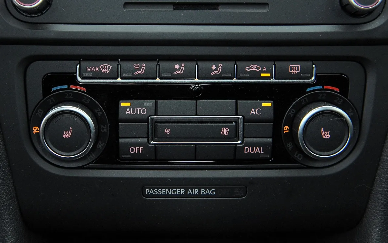 Symbole na panelu klimatyzacji samochodowej