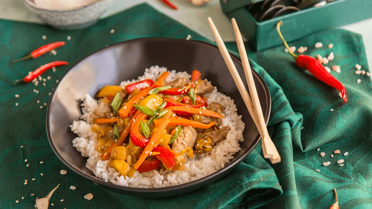 wieprzowina z ryżem fit