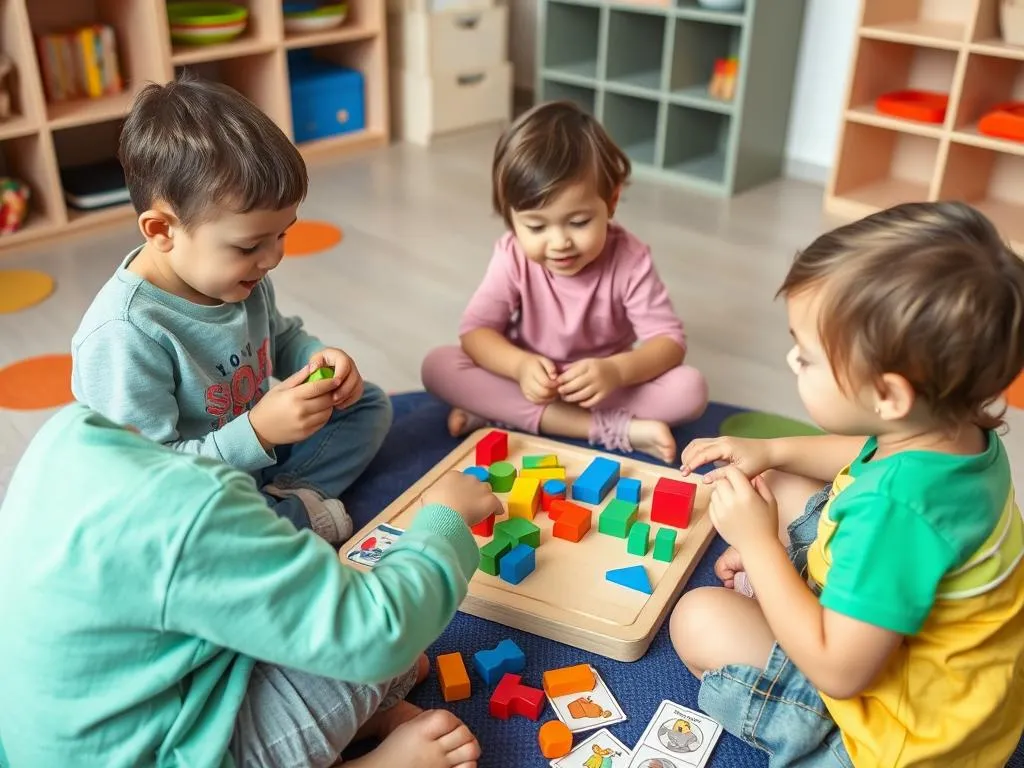 dziecko rozwiązujące zagadkę, logiczne myślenie dzieci, zabawa z łamigł&oacute;wkami