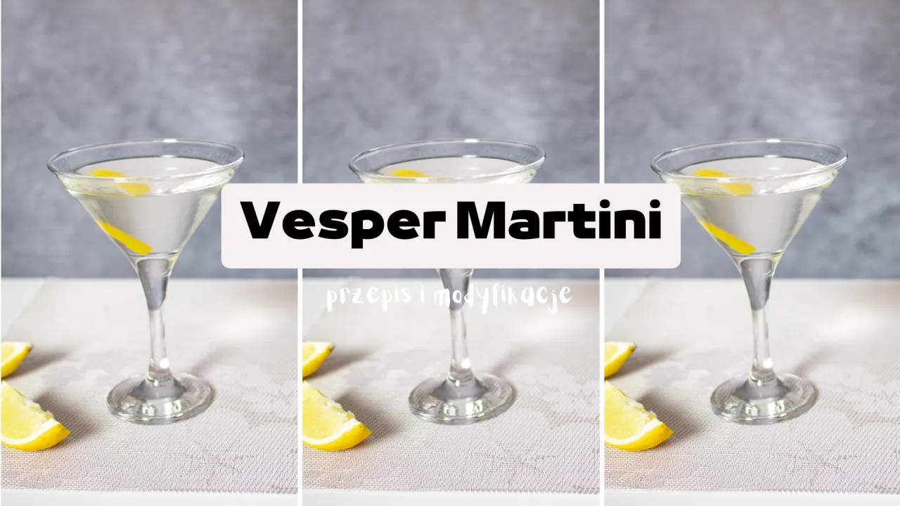 Składniki do drinka Vesper Martini: gin, wódka, Lillet Blanc, cytryna