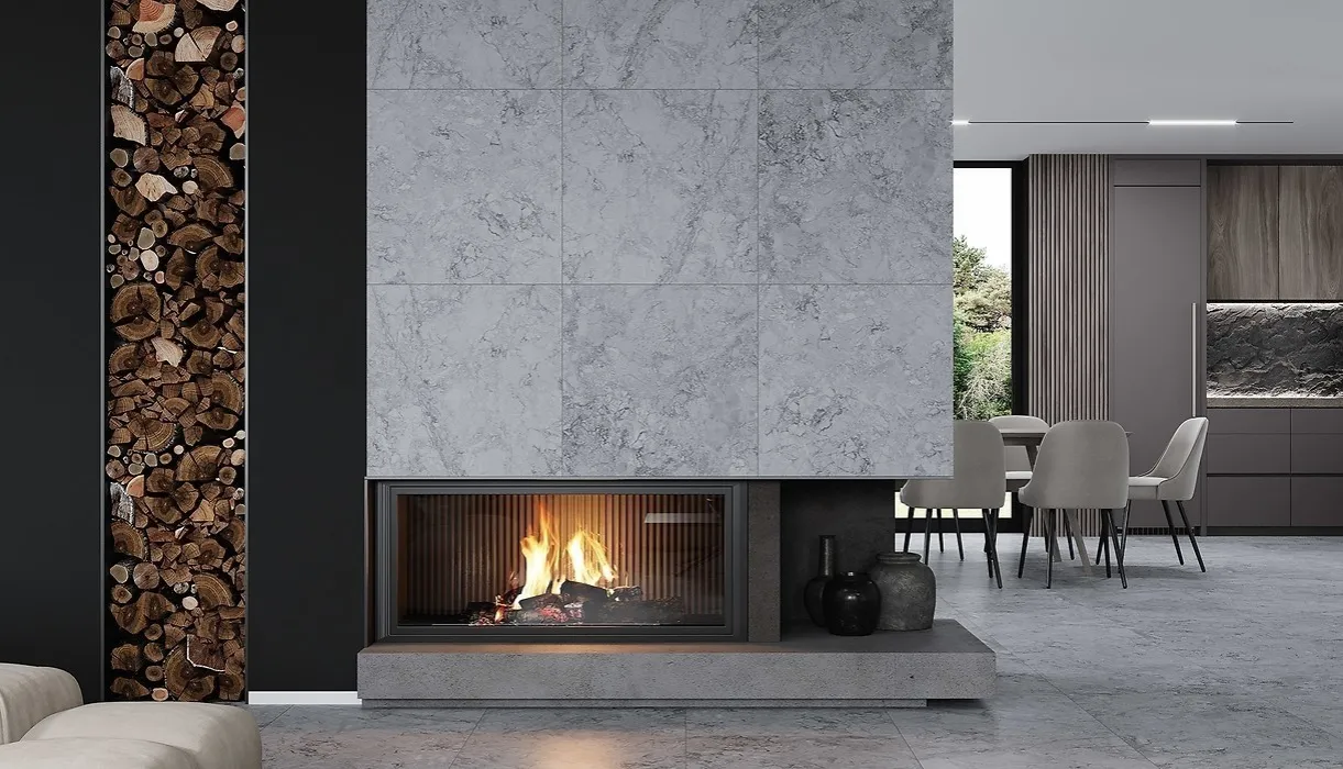 Nowoczesne obudowy kominków trendy 2025