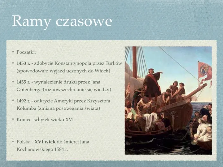 Zdjęcie Ramy czasowe epoki renesansu: kluczowe wydarzenia i znaczenie