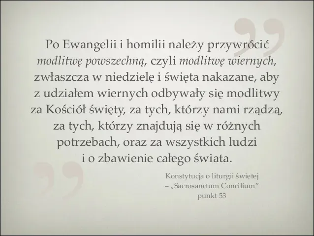 Zdjęcie Co to jest modlitwa powszechna i dlaczego jest kluczowa w liturgii