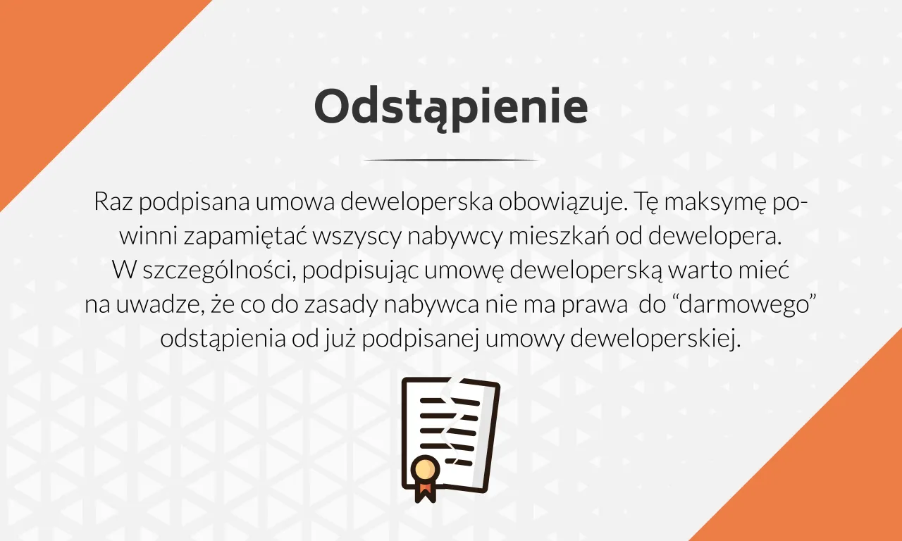 Zdjęcie Czy deweloper może odstąpić od umowy rezerwacyjnej i co to oznacza?