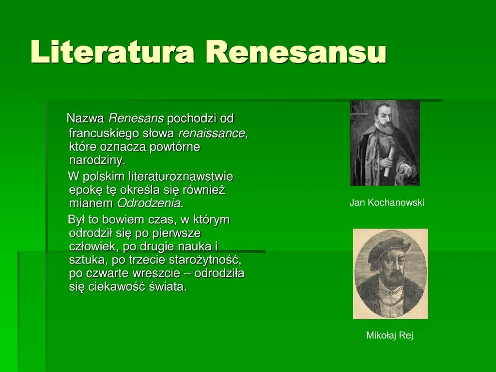 Zdjęcie Cechy literatury renesansu: odkryj niezwykłe idee i style