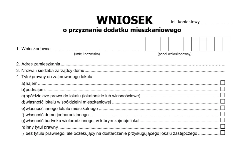 Zdjęcie Jak wypełnić wniosek o dodatek mieszkaniowy: Prosty poradnik
