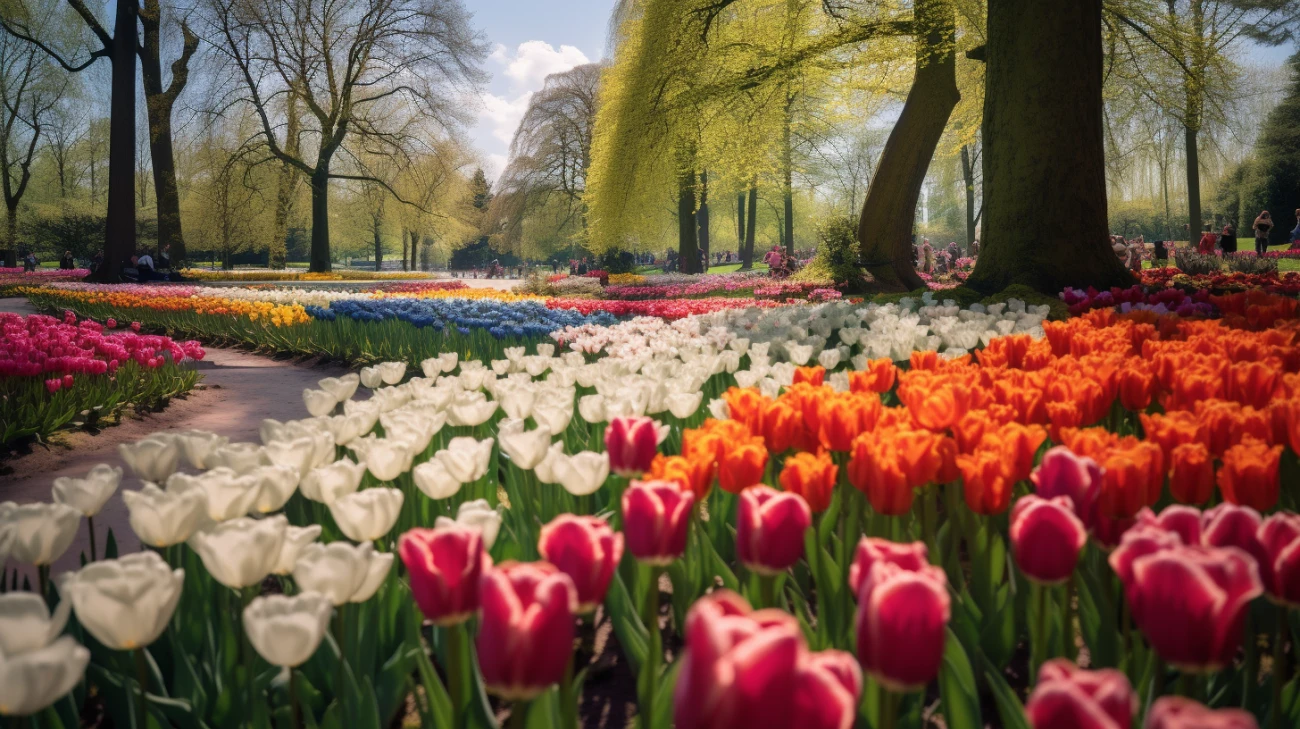 Keukenhof: Ogród tradycyjny w Holandii do zobaczenia