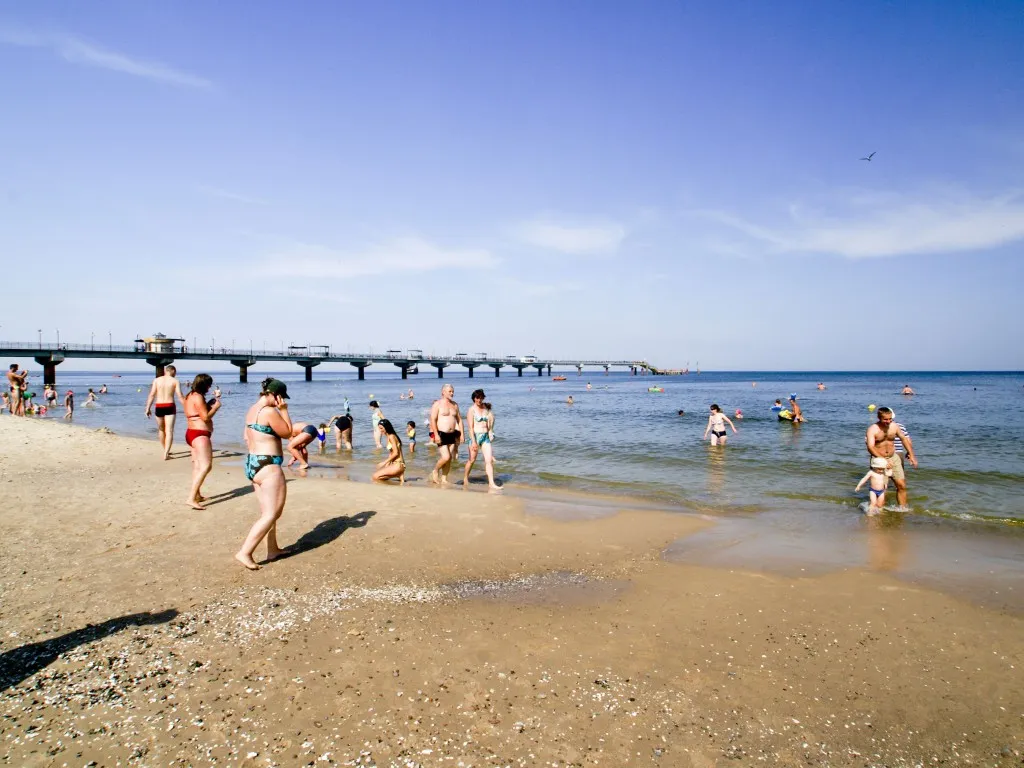 Międzyzdroje molo i plaża