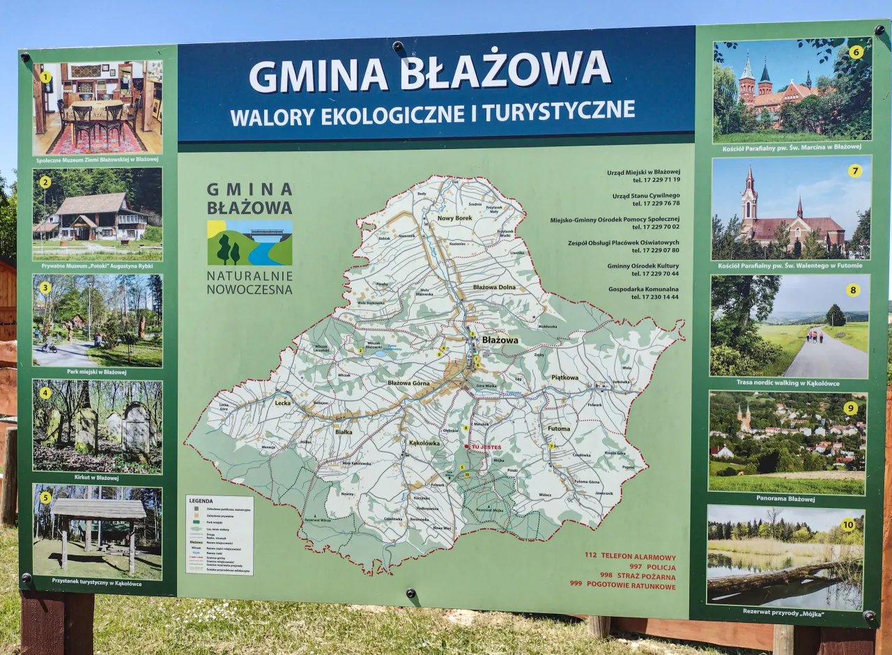 Mapa szlak&oacute;w Rezerwatu M&oacute;jka
