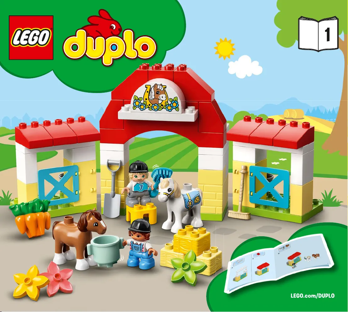 LEGO DUPLO 10951 budowanie stajni instrukcja