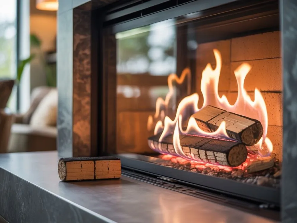 palenie brykietem torfowym w piecu