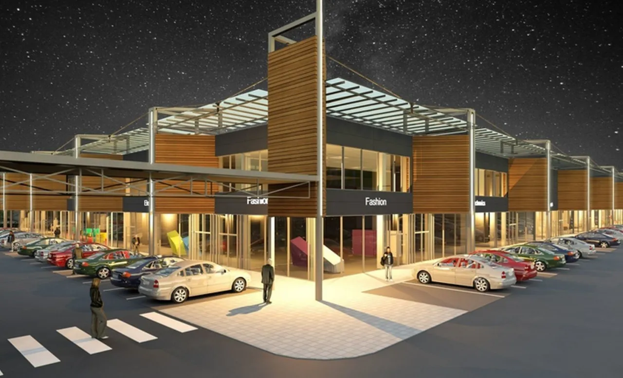 wizualizacja parku handlowego Radom Południe Ancona Development