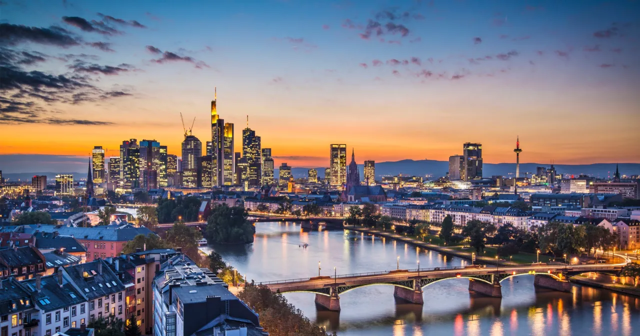 Frankfurt nad Menem panorama Mainhattan