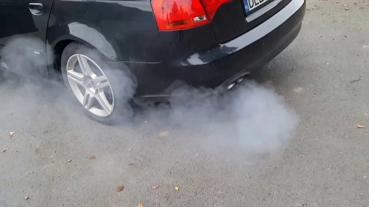 biały dym z wydechu 2.0 TDI