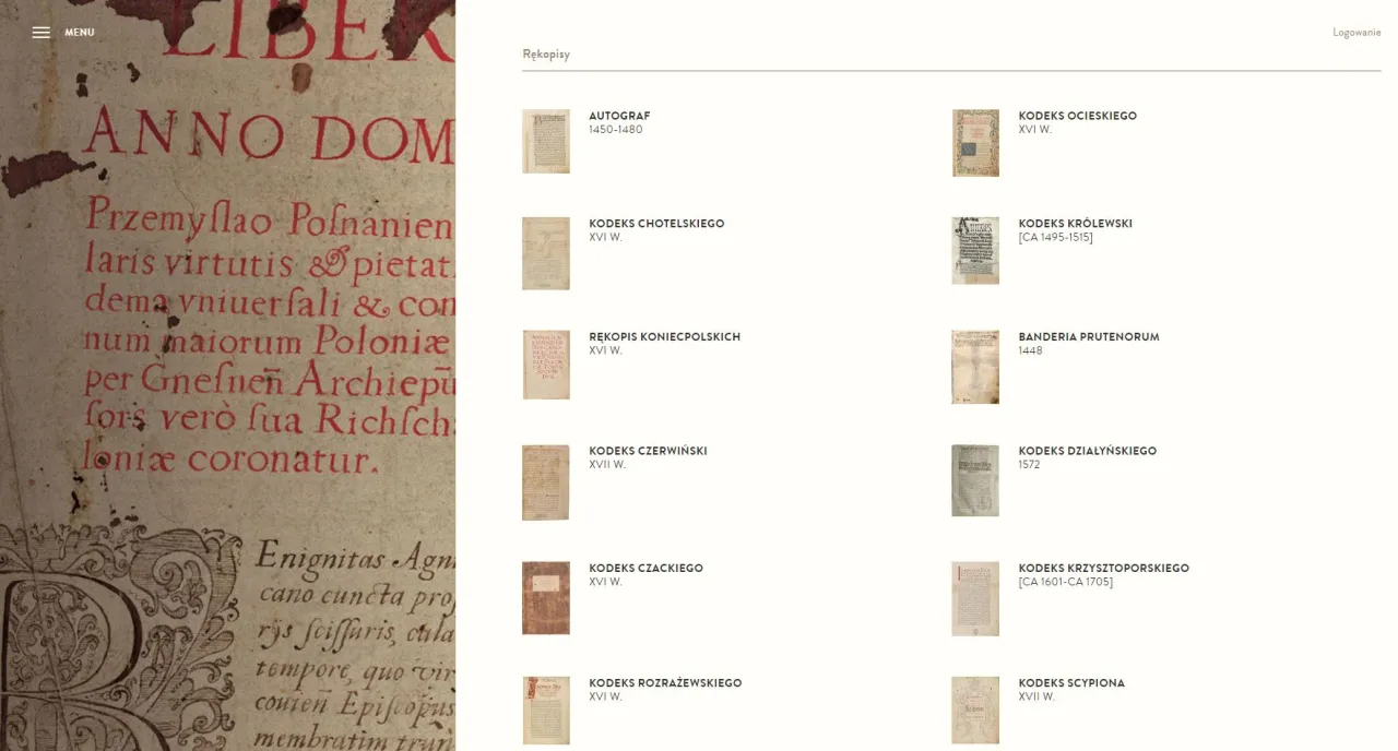 Rękopis Rocznik&oacute;w Długosza