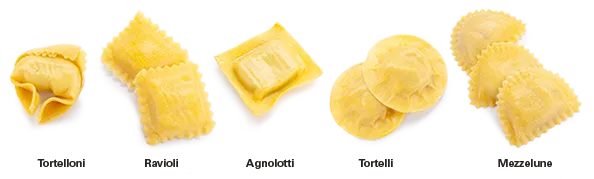 tortellini tortelloni ravioli porównanie