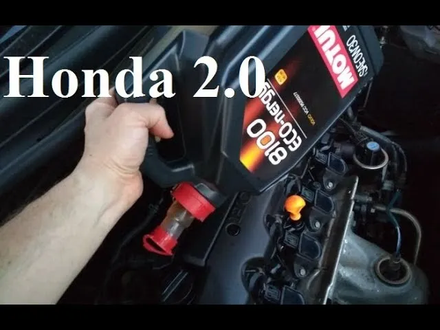 lokalizacja filtra oleju Honda CR-V 2.0 benzyna schemat