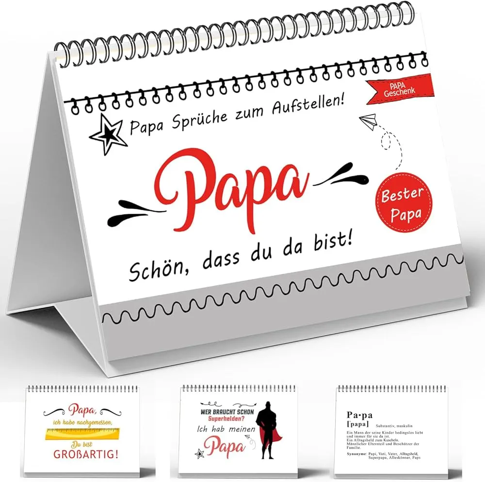 Vatertagsgeschenk mit Gedichtkarte