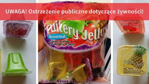 ryzyko zadławienia suchą galaretką