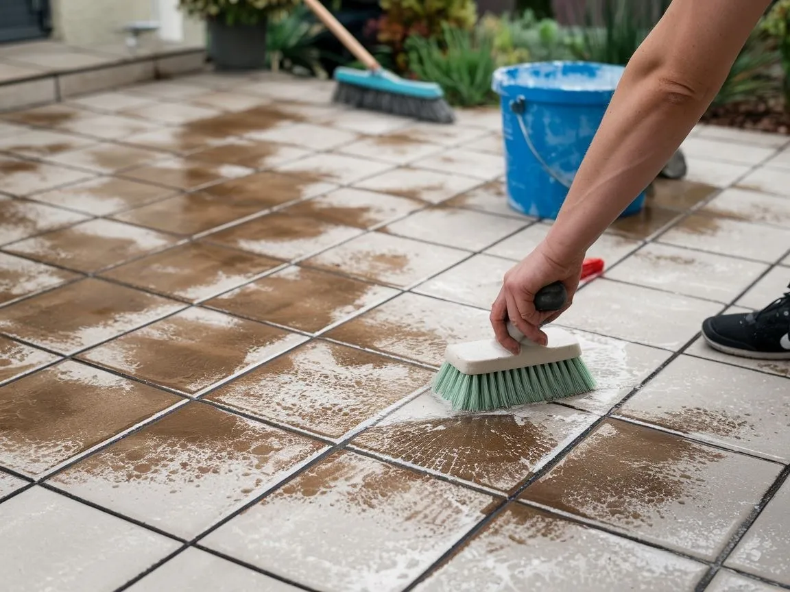 Rodzaje zabrudzeń budowlanych na płytkach