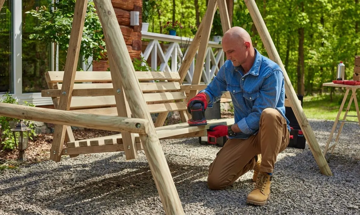 impregnacja drewna huśtawki ogrodowej