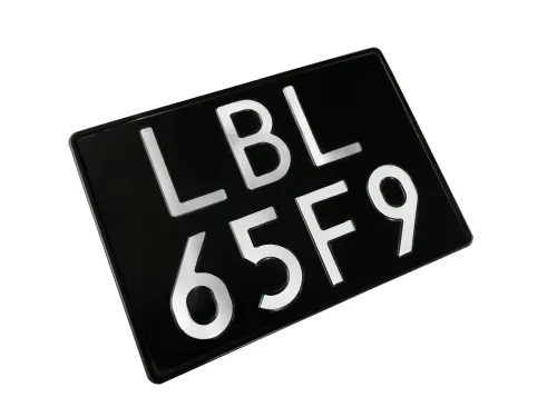 rodzaje tablic rejestracyjnych w Polsce unijne czarne