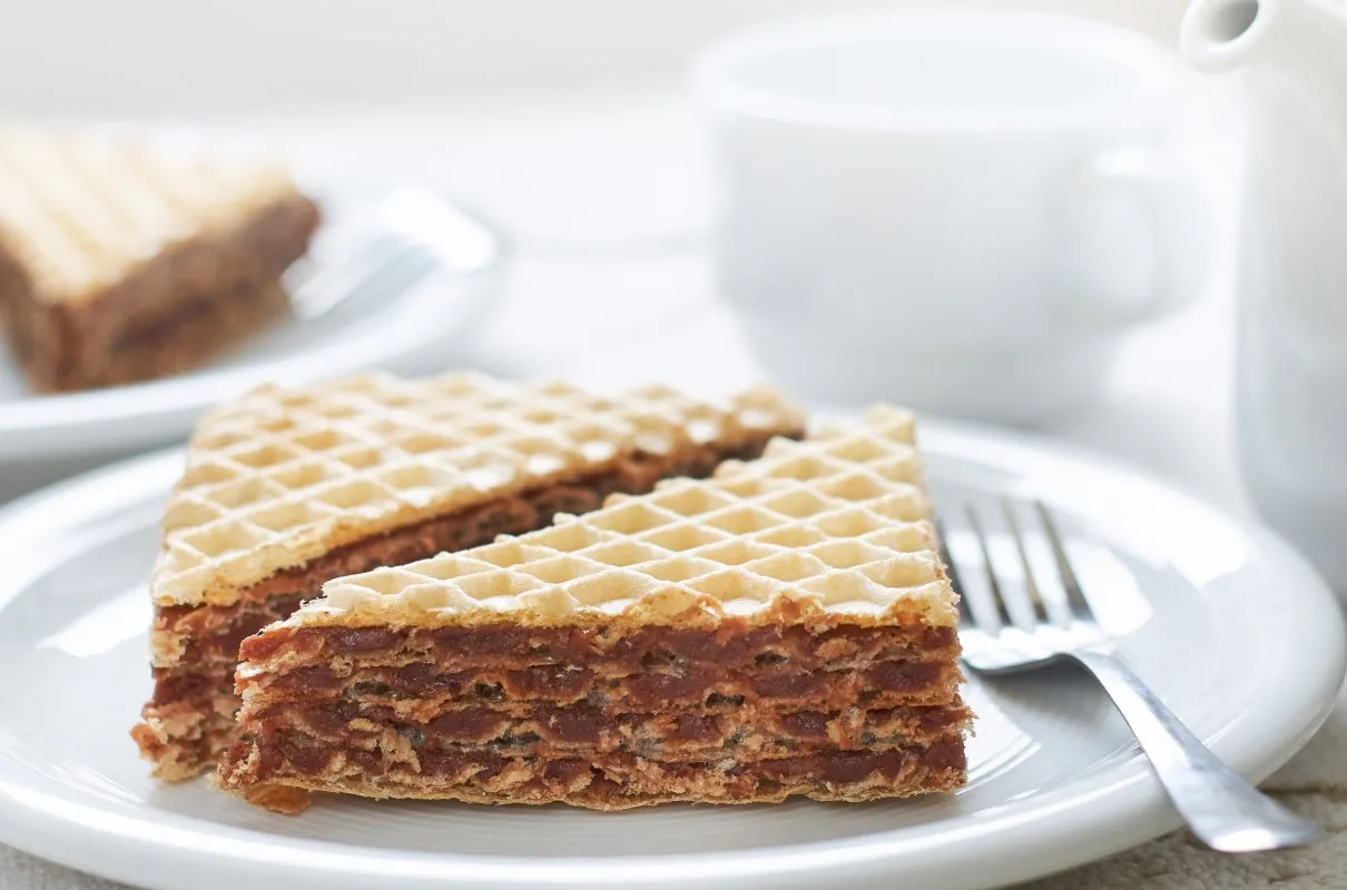 składniki na masę orzechową do wafli