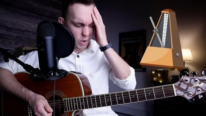 ćwiczenia na gitarze z metronomem