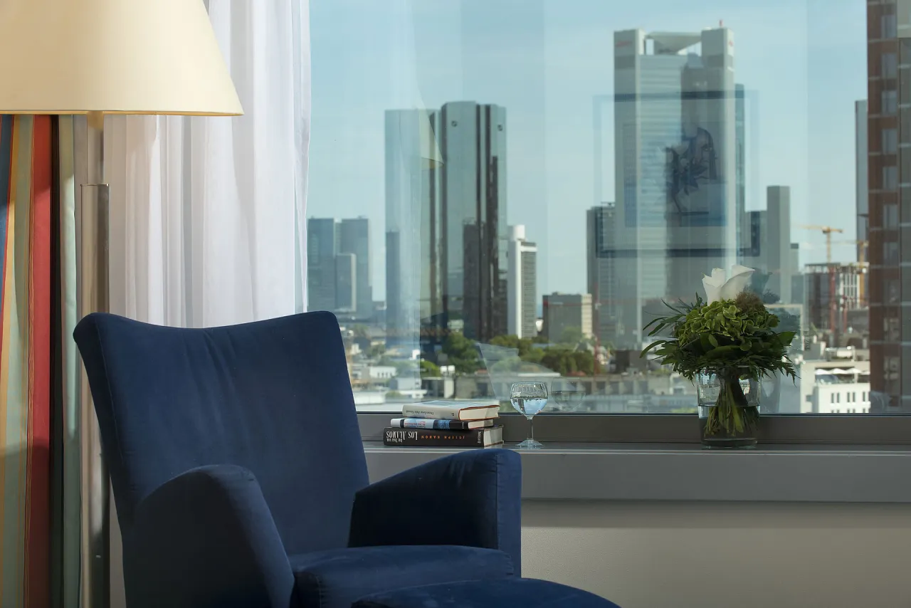 Maritim Hotel Frankfurt Suite Skyline Blick