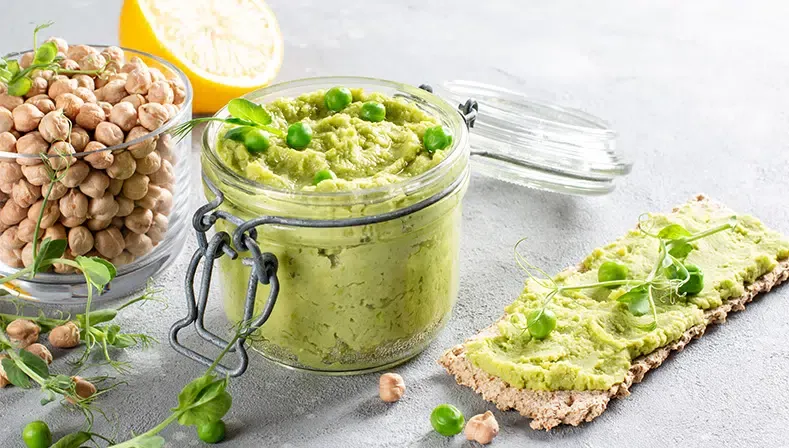 kolorowe pasty warzywne i dipy