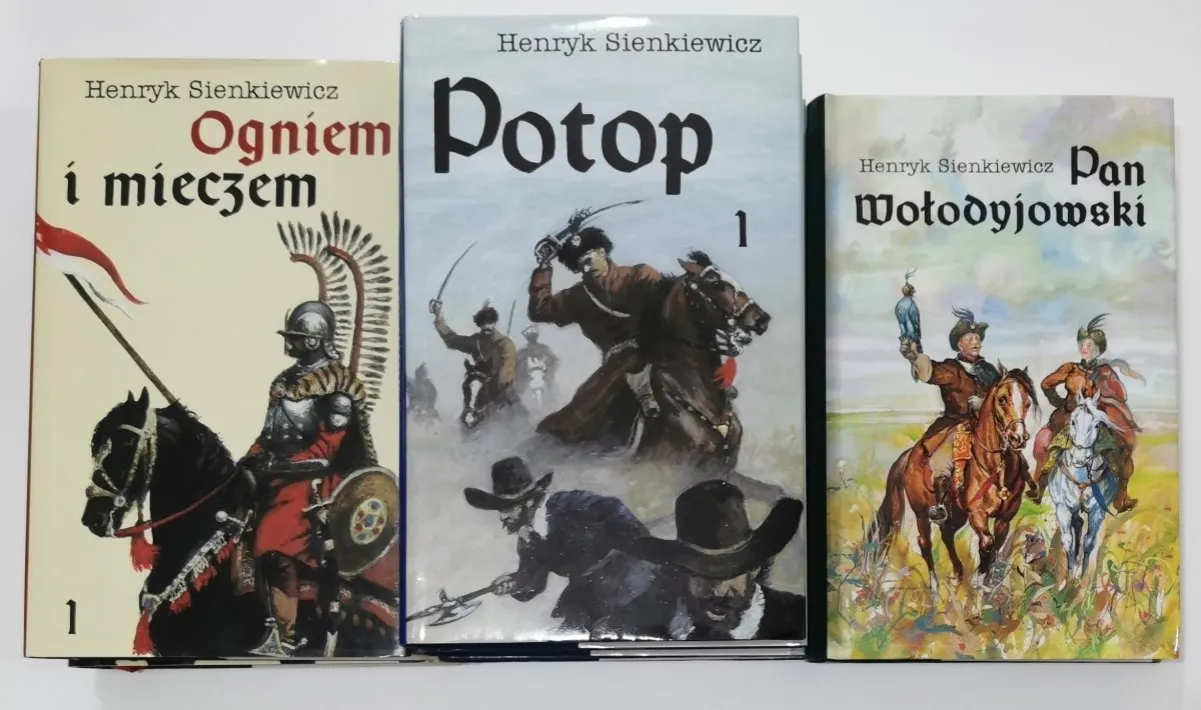 Okładki Trylogii Henryka Sienkiewicza