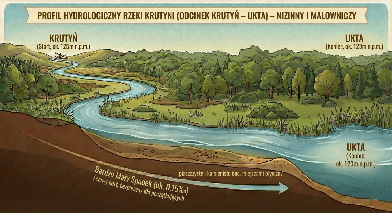 kajaki krutynia malowniczy szlak rzeki mazury