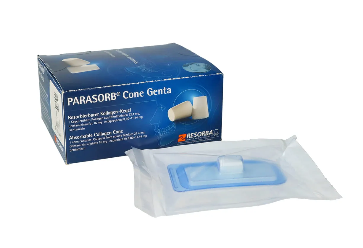 gąbka kolagenowa w zębodole po ekstrakcji