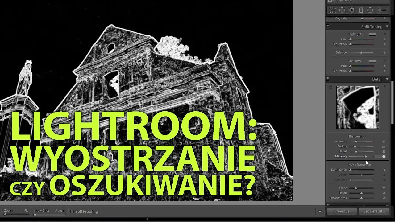 wyostrzanie zdjęć lightroom photoshop
