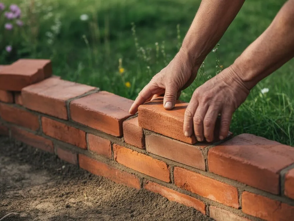 Zdjęcie Jak zrobić obrzeże z cegły - proste kroki do pięknego ogrodu