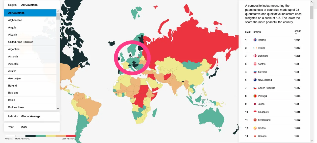 Mapa zagrożeń przestępczością w RPA dla turystów