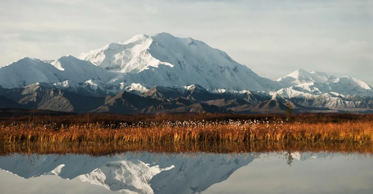 Denali Berg Alaska majestätische Ansicht Winter