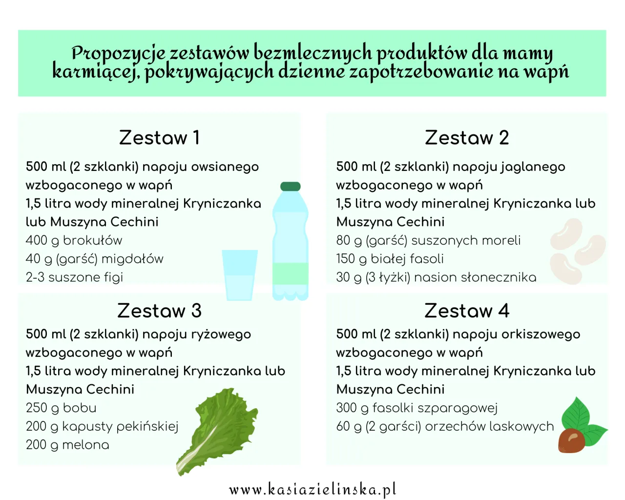 produkty bogate w wapń bezmleczne