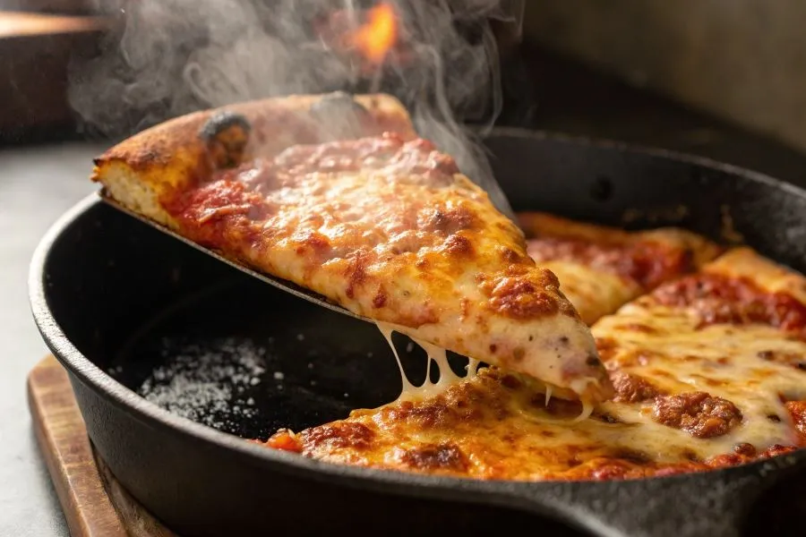 błędy odgrzewanie pizzy na patelni