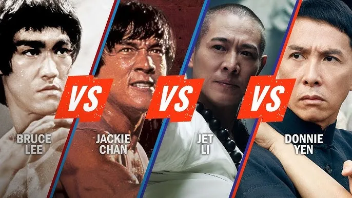 Bruce Lee, Jackie Chan, Donnie Yen