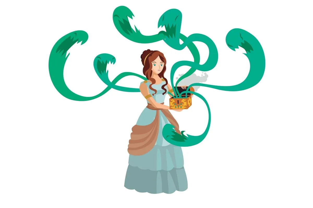 Mit o Pandorze ilustracja